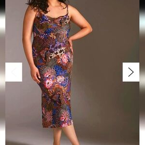 Anthropologie Floral Midi Dress - Multicolor